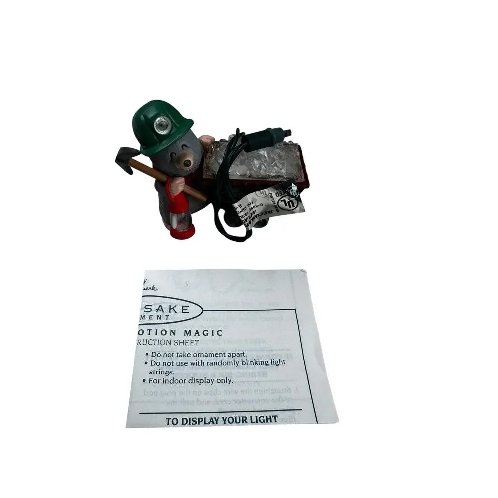 Hallmark Ornament 1994 Rock Candy Miner Lighted